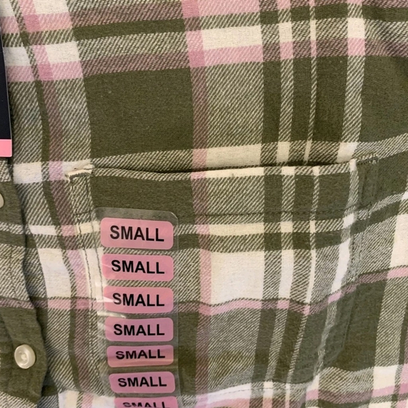 NWT $59 Gap Womens Boyfriend Flannel Piper Button Up Shirt Top Size S Small - Picture 4 of 11